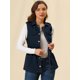 thumbnail image 3 of Chaleco Tipo Anorak Estilo Cargo Ligero Con Cordón Para Mujer Azul marino M, 3 of 6