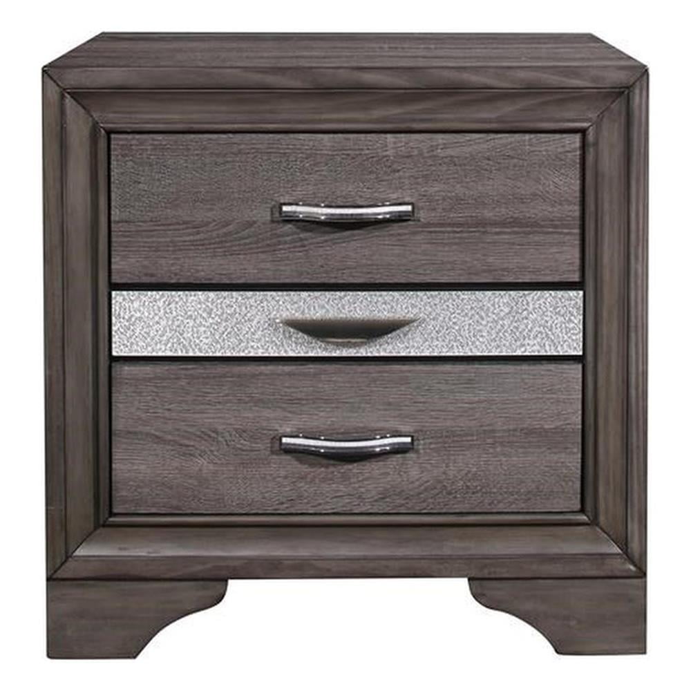 Global Furniture USA Seville Gray Nightstand, 1 Pack