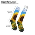 thumbnail image 2 of Salouo Sky Golden Sunflower Field B Print Women's Men's Ankle Socks 1-pack Casual Athletic Socks for Unisex Adult Moisture-Wicking Socks for Daily Wear/Running/Sport, 2 of 8