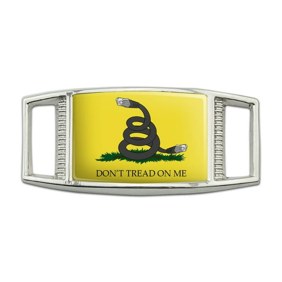 Net Neutrality Don't Tread on Me Rectangular Shoe Shoelace Shoe Lace Tag Runner Gym Charm Decoration