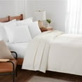 thumbnail image 2 of Host & Home Cotton Basketweave Bed Blanket, Lightweight, Queen Size 90x90, Ivory, 2 of 6