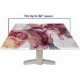 thumbnail image 5 of Edge Square Fitted Tablecloth with Elastic, Marble Pattern Printed on Stain Resistant Polyester Table Cloth, for Wrinkle Resistant Cloths Kitchen, Fit for 36" x 36"Square Table, 5 of 5