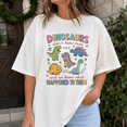 thumbnail image 2 of Back To School Shirt, Funny Dinosaur Teacher Tee, Dinosaurs Didn’t Know Math Classroom Shirt, Teacher Appreciation Gift, School Outfit, 2 of 10