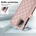 thumbnail image 2 of PU Leather Wallet Case for Samsung Galaxy Note 20, Wrist Strap + Shoulder Strap, Multiple Card Slots Folio Purse, PU Leather Stand RFID Blocking Phone Cover for Galaxy Note 20,Rosegold, 2 of 9
