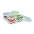 thumbnail image 2 of OXO Tot Baby Blocks Food Storage Containers, 6 oz, Opal, 4-Pack, For Infants Ages 0-12 Months, 2 of 8