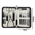 thumbnail image 2 of Professional Lemon Yellow Nail Clippers Set Pedicure Kit Stainless Steel with Luxurious Travel Case, 2 of 5