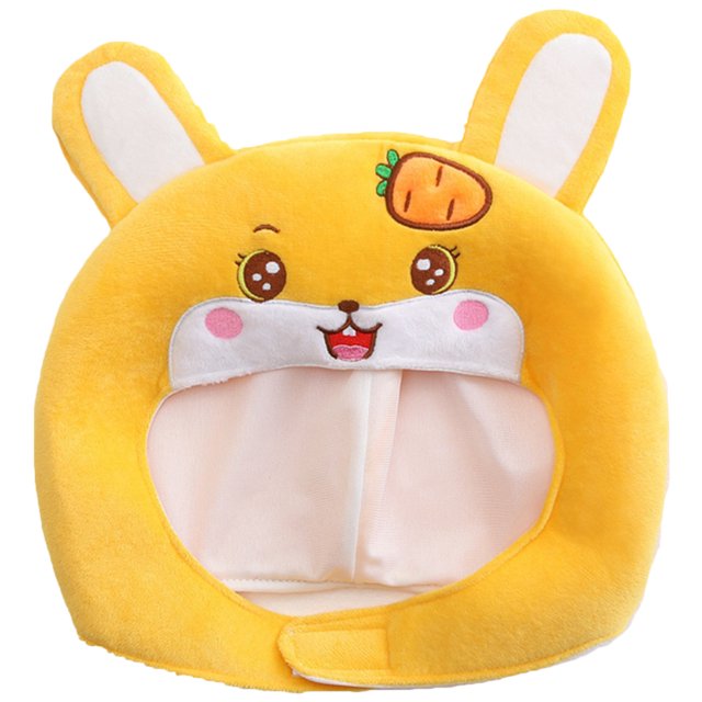 KAKOWELY Sombrero de conejo de Pascua, gorro de peluche con orejas de conejo, accesorio para disfraz de fiesta de Pascua