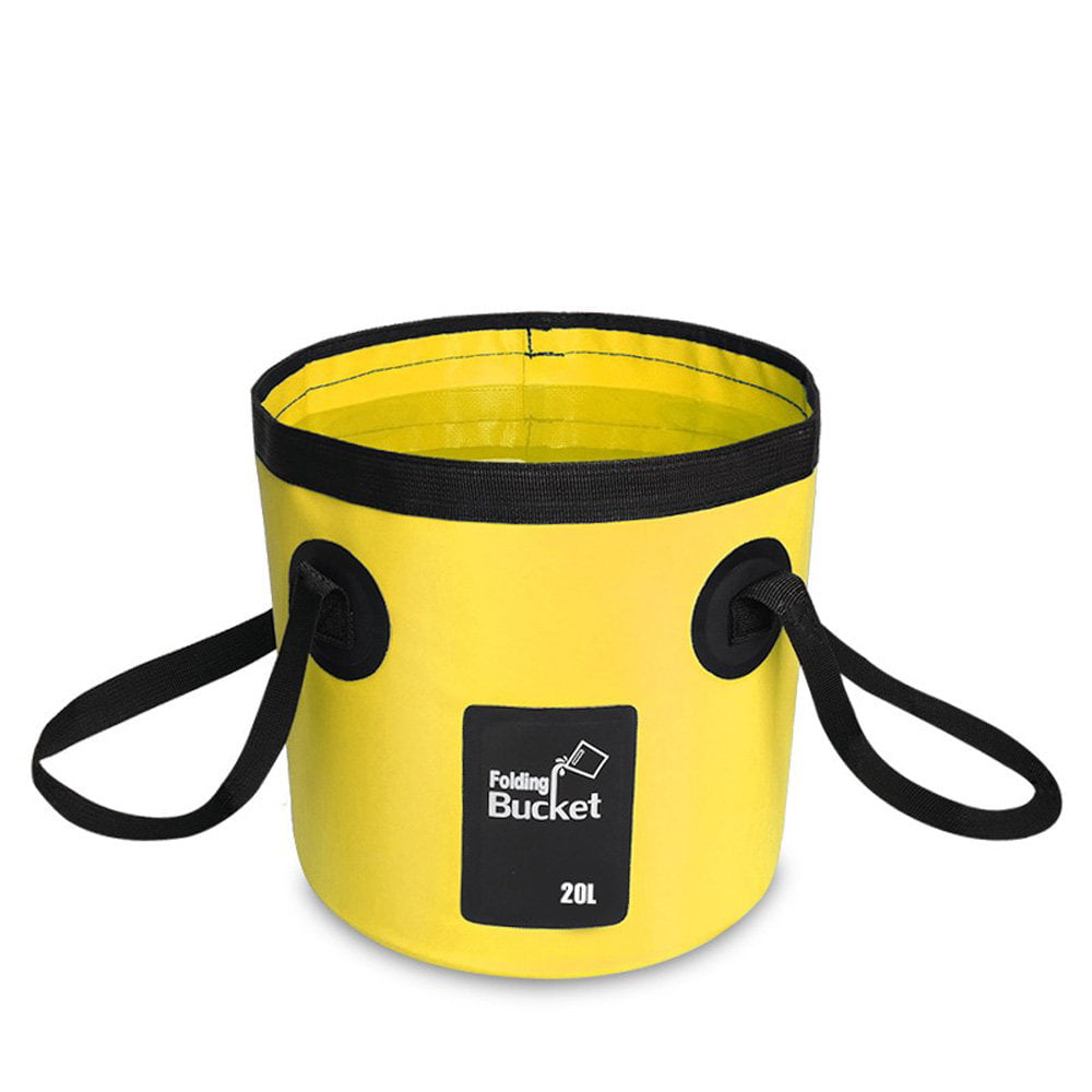 AutoM Folding Bucket,Portable Collapsible Bucket Water Carrier Storage Wash Bin 20L for Camping Hiking Fishing Travel