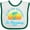 White and Green, variant on Inktastic Summer Enjoy the Sunshine St. Petersburg Florida in Blue Boys or Girls Baby Bib