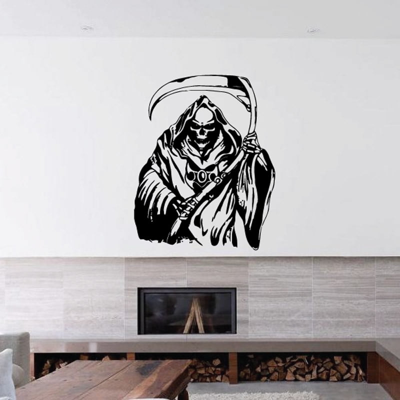 Robed Reaper with Scythe Decal 36 Inches
