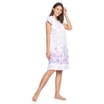 thumbnail image 2 of Casual Nights Women's Smocked Lace Short Sleeve Nightgown, 2 of 5