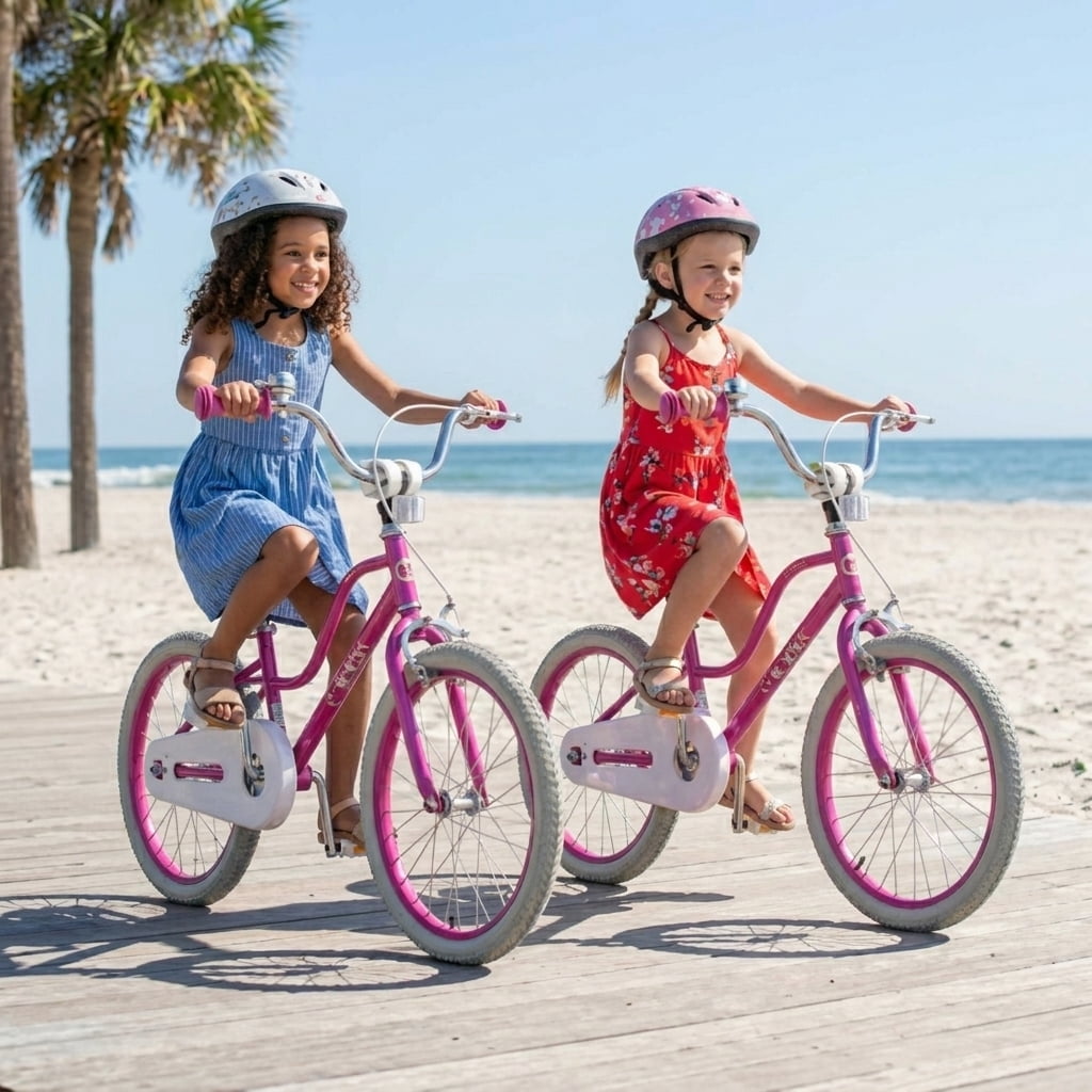 Redsmile Kids Bike 14 Inch for Boys Girls Ages 3-5 Years Old, Kids Bicycle with Adjustable Handlebar and Seat, Training-Ready Beginner Bike, 110 lb Capacity, Starlight Wave, Pink