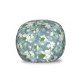 thumbnail image 1 of Floral Storage Toy Bag Chair, Rhythmic Lemon Blossom Flower on Bokeh Circles Backdrop, Stuffed Animal Organizer Washable Bag, Large Size, Blue Grey Yellow, by Ambesonne, 1 of 3