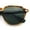Tortoise Green - Green, variant on Gentlemanly Keyhole Bridge Thin Horn Rim Hipster Fashion Sunglasses Dark Green - Green