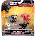 thumbnail image 1 of Cómo entrenar a tu dragón 2 Figura exclusiva Paquete de 4 juegos de mini dragones de batalla épica Terrible Terror, Toothless, Bewilderbeast & Skrill] Nakham Spi-4264, 1 of 1