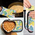 thumbnail image 5 of Yayeee Oven Mitts and Pot Holder Set of 4 Heat Resistant Kitchen Gloves Baking Hot Pad, Yellow Mountains, 5 of 5