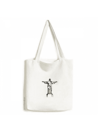 Abbylike 12 Pcs Bible Canvas Tote Bag Bulk Religious Tote Bags for Women  Large White and