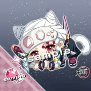 ZILEFSILK Cute Anime Demon Slayer Acrylic Figure Keychain Set Vision Cosplay Stand Merch for Girls