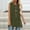 Army Green, variant on Loose Tank Tops For Women Sevevn Women Tank Summer Solid Color Round-Neck Sleeveless Casual Tunic Blouse