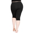 thumbnail image 3 of Stretch Is Comfort Women's Plus Size Knee Length Leggings| Adult X-Large - 7x, 3 of 5