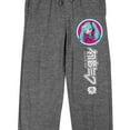 thumbnail image 2 of Hatsune Miku Character Head & Logo Men's Gray Heather Sleep Pajama Pants-XXL, 2 of 3