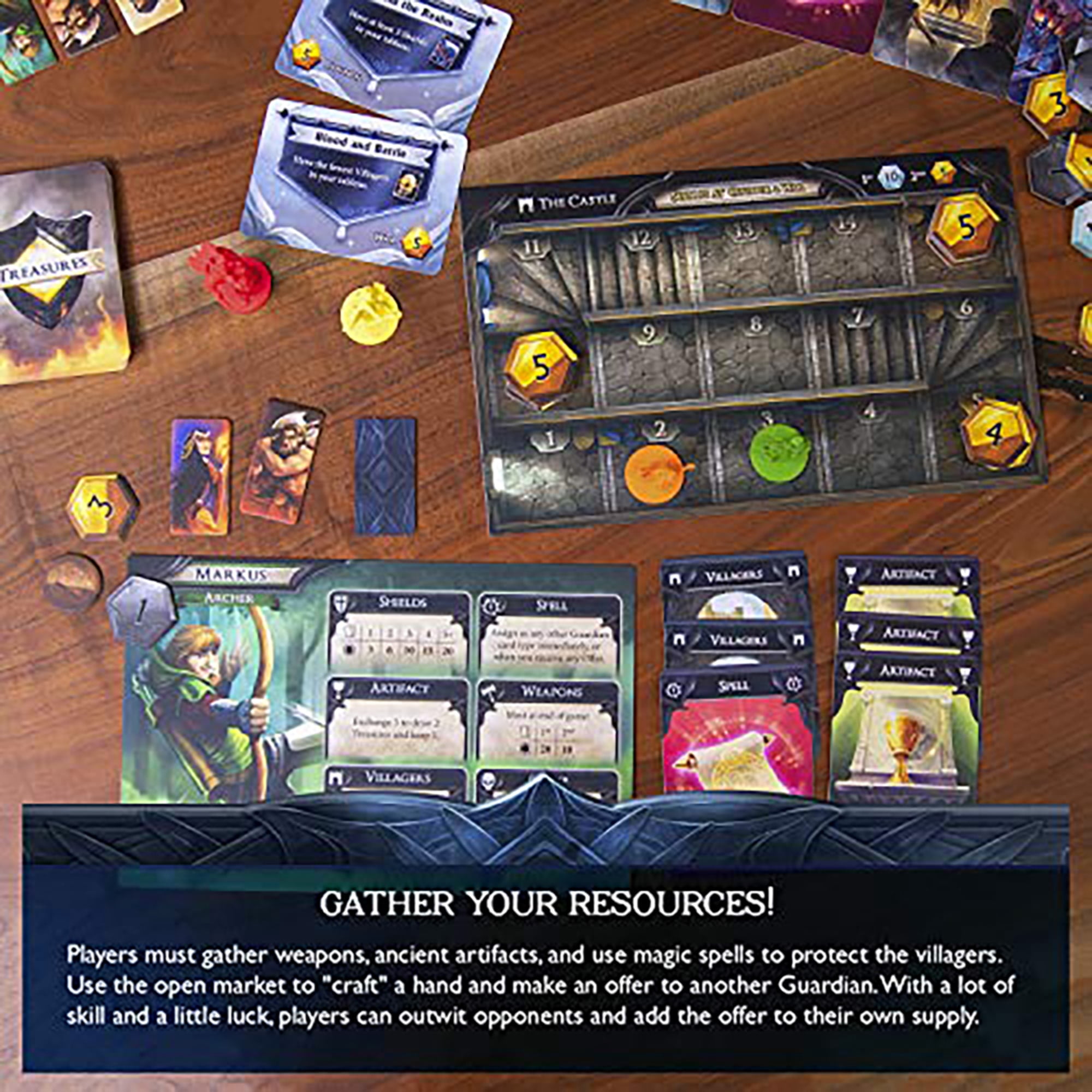 Guardian's Call - Skybound Games, A Bluffing & Deduction Fantasy Board Game, Ages 14+, 2-5 Players