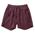 thumbnail image 4 of Lmueinov Women's 7" Athletic Running Long Shorts Workout Hiking Shorts Quick Dry High Waisted Active Zipper Pocket, 2026 Summer Trendy, 4 of 7