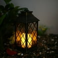 thumbnail image 6 of Gnmfd Solar Lanterns Outdoor Hanging Metal Lantern LED Decorative Light Hollowed Design Solar Lights Outdoor Waterproof for Garden Patio Yard Pathway Decorations Christmas Lights Outdoor, 6 of 7