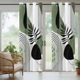 thumbnail image 5 of Outdoor Curtains for Patio Waterproof, Boho Geometric Outdoor Privacy Panels Grommet, Green Ethnic Abstract Stripes Motifs Blackout Outside Curtains for Porch/Cabana/Pergola/Gazebo 54"x108", 2 Panels, 5 of 8