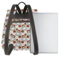 thumbnail image 3 of Disketp Christmas Santa Claus Mochila de Cuero para Mujer, Bolso de Espalda Antirrobo con Estilo para Viaje, Trabajo y Uso Diario, 3 of 4