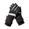 thumbnail image 2 of Women's Winter Ski Gloves, Thermal Windproof Touchscreen Gloves with Fleece Lining for Skiing Cycling, Hiking Driving and Outdoor Snow Sports - Black, 2 of 2