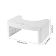 thumbnail image 3 of HLONKToilet Stool Squatting Poop Stool Bathroom Potty Step Stool Toilet Assistance Steps Stackable and Detachable - Blue Portable and Space-Saving Design for Home Use Gray, 3 of 8