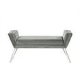 thumbnail image 3 of Inspired Home Turner Contemporary Bedroom Bench, Grey, 3 of 8