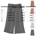 thumbnail image 4 of BXSRUTA Women's Straight Leg Casual Pants High Waist Stretchy Pull on Lounge Pants for Spring Summer with Pockets, 4 of 4