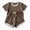 A76-Brown, variant on Toddler Boy Summer 2-Piece Clothes Sets Short Sleeve Tshirt & Shorts Casual Vacation Beach Outfits 6-12 Months 12-24 Months 2t 3t 4t 5t 6t 7t 8t 9t Children 18-24 Months
