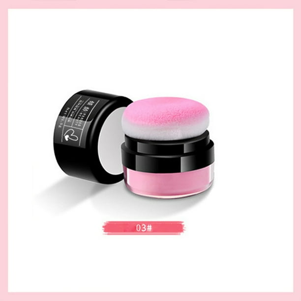Puntoco El colorete en polvo Lazy Powder Blusher para maquillaje facial crea un aspecto natural y agradable