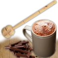 thumbnail image 2 of Molinillo en madera - Batidor de Madera Hecho a Mano para Espumar - Batidos, Chocolate - Handmade Wooden Whisk Frother - Milkshakes, Chocolate - Imported from Colombia, 2 of 4