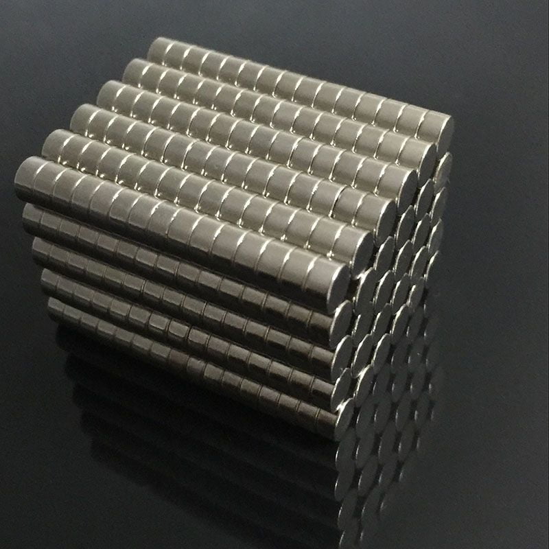 0.12"X0.06" Small Neodymium Rare Earth Disc Fridge Magnets N50 