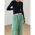 thumbnail image 3 of Douhoow Women Casual Slim Fit Crop Tops Long Sleeve Crewneck T-Shirts Basic Tees, 3 of 7