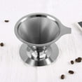 thumbnail image 1 of Paperless Reusable Stainless Steel Coffee Filter，Silver，, 1 of 5