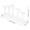 thumbnail image 2 of OUNONA Multi-Tier Clear Acrylic Earring Organizer Stand with Base, Jewelry Display Rack for Desktop Storage and Display, 2 of 8