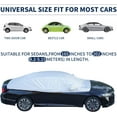 thumbnail image 6 of Car Snow Cover, Half Car Cover Sedan Waterproof All Weather, Winter Car Windshield Cover for Ice and Snow, Frost Guard Windshield Cover Universal Fit for Most Cars (Sedan), 6 of 13