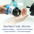 thumbnail image 5 of Marine Collagen Capsules Hyaluronic Acid & Vitamin C | Skin Elasticity, Hydration, Hair, Nail & Joint Support | Pescatarian-Friendly 30 Servings, 5 of 6