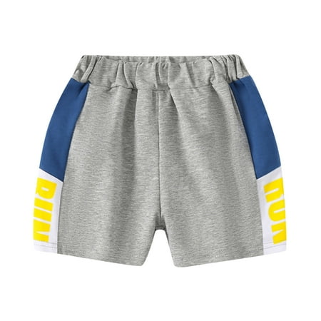 

B91xZ Boys Shorts Toddler Boys Shorts Summer Shorts Casual Outwear Fashion for Children Clothes Outwear Grey Sizes 2-3 Years