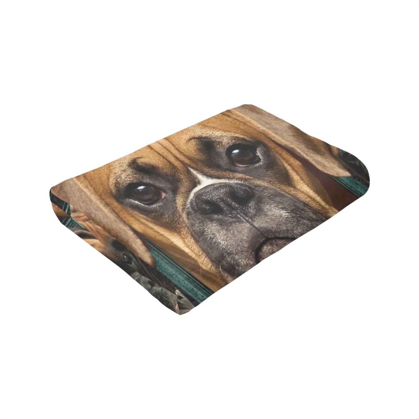 Wijzvio Boxer Dog Throw Blanket Soft Fuzzy Fleece Blanket For Couch Bed Living Room Decoration 60"X50"