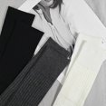 thumbnail image 2 of Men's long socks black tube medium length autumn and winter fashion high-end solid color cotton socksblack, 2 of 5