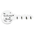 thumbnail image 4 of Soporte para llaves que ahorra espacio, resistente, decorativo, fácil de instalar, colgador de pared para regalo Blanco, 4 of 9