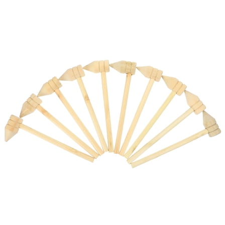 OFFIGAM 10Pcs Crab Mallets Mini Wood Hammers for Seafood Preparation Home Use