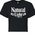thumbnail image 3 of Natural Light - Logo - Junior's Cropped Graphic T-Shirt, 3 of 5