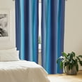thumbnail image 2 of Ambesonne Navy Curtains, Plaques in Blue Borders, Pair of 28"x63", Dark Blue and Pale Blue, 2 of 5
